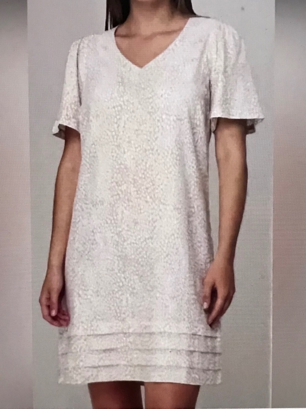 NICOLE MILLER Animal Print Linen Mini Shift Dress Size XL